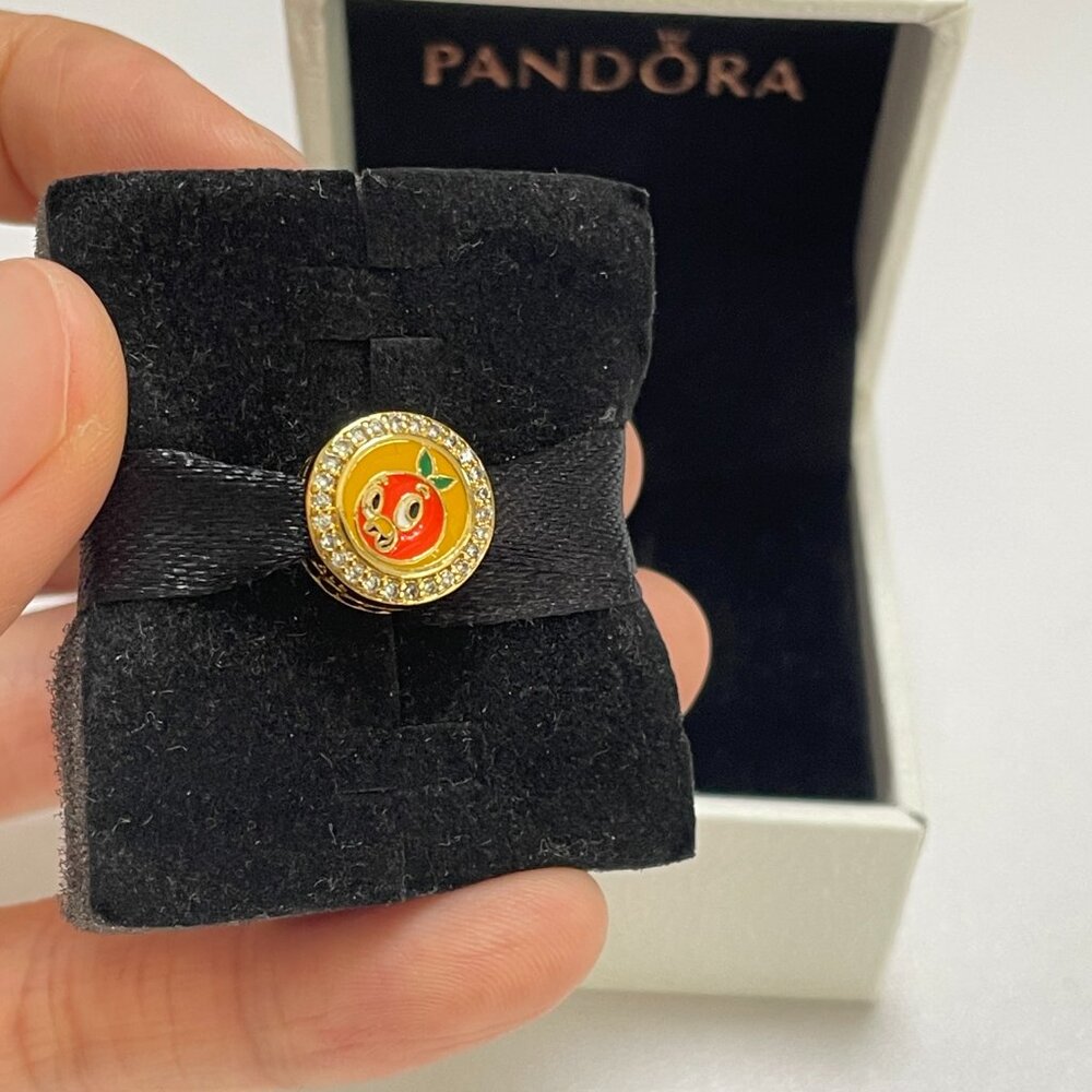 Pandora Disney Epcot Flower &Garden Festival Orange Bird Exclusive Dangle Charm